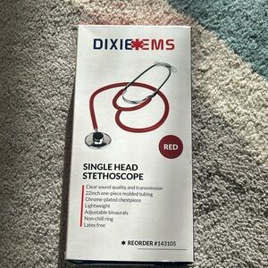 Single head Red Stethoscope